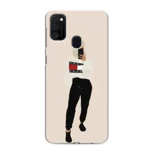 Силиконовый Чехол на Samsung Galaxy M21 с картинкой Стильных Девушек (Стильная)