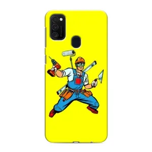Силіконовий бампер (Працівники) на Samsung Galaxy M21 (Будівельник)