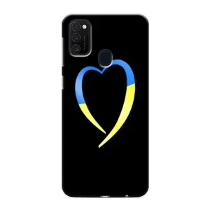 Силиконовый Чехол на Samsung Galaxy M21 (Я-Украина) (Украинское сердце)