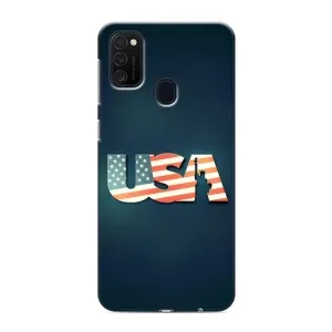 Чехол Флаг USA для Samsung Galaxy M21 (USA)