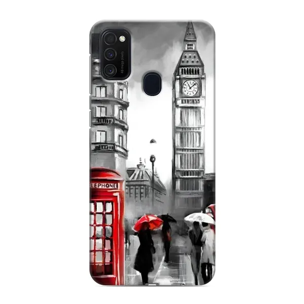Чехол с рисунком «Вид на Биг Бен» для Samsung Galaxy M21 Чехол с рисунком «Вид на Биг Бен» для Samsung Galaxy M21