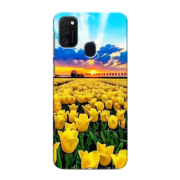 Чехол с рисунком «Желтые тюльпаны» для Samsung Galaxy M21