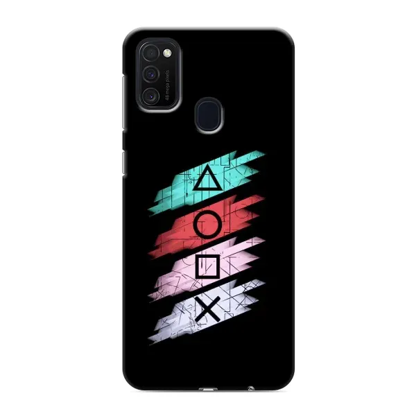 Чехол с рисунком «Значки Sony» для Samsung Galaxy M21