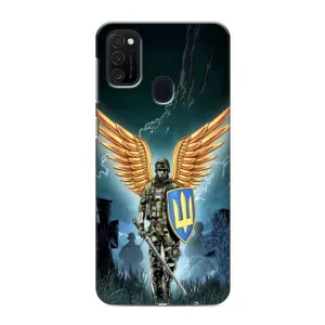 Патриотический Чехол для Samsung Galaxy M21 (ЗСУ з крильями)