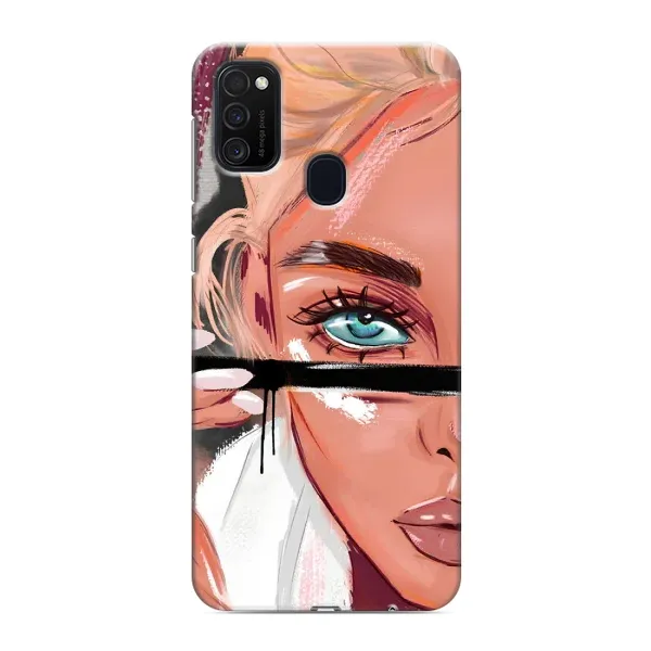 Чехол с рисунком «Девушка и ресницы» для Samsung Galaxy M21s Чехол с рисунком «Девушка и ресницы» для Samsung Galaxy M21s