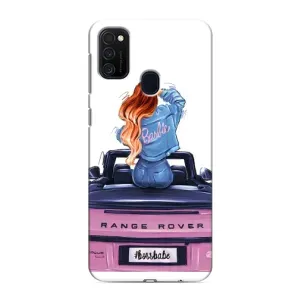 Силиконовый Чехол на Samsung Galaxy M21s с картинкой Стильных Девушек (Девушка на машине)