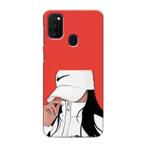 Силиконовый Чехол на Samsung Galaxy M21s с картинкой Стильных Девушек (Девушка Nike)