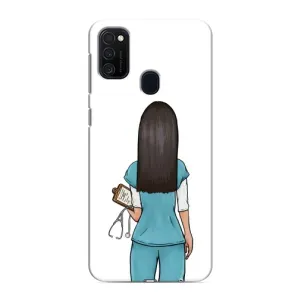 Силиконовый бампер (Работники) на Samsung Galaxy M21s (Доктор)