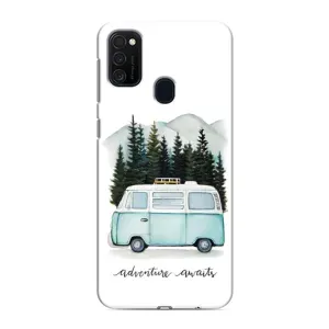 Силіконовий бампер з картинкою машини на Samsung Galaxy M21s (Будиночок на колесах)