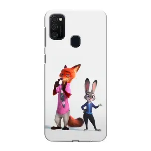 Силиконовый чехол с принтом Зоотрополіс для Samsung Galaxy M21s (Джуди и Ник)