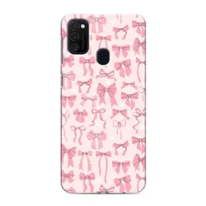 Чохол банти для Samsung Galaxy M21s (Фон бантики)