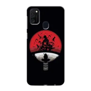 Чохли з принтом Ітачі Учіха на Samsung Galaxy M21s (Ітачі на чорному)