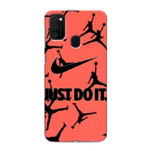 Силиконовый Чехол Nike Air Jordan на Самсунг М21с (Just Do It)