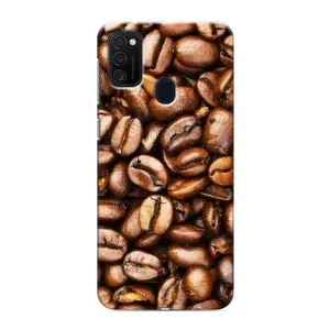 Чохол з зображенням смачної їжі для Samsung Galaxy M21s (Кава)