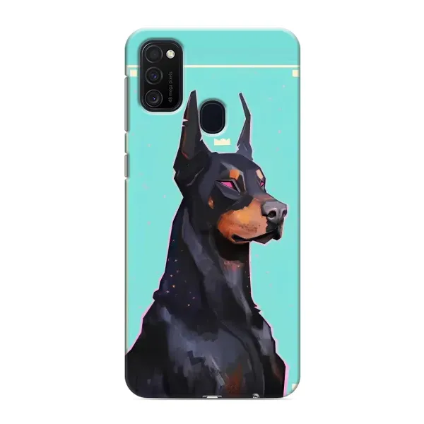 Чехол с рисунком «Король доберман» для Samsung Galaxy M21s Чехол с рисунком «Король доберман» для Samsung Galaxy M21s