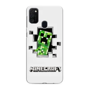 Чехлы для Samsung Galaxy M21s (Персонажи Майн Крафт) (Крипер)