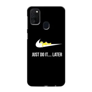 Силиконовый Чехол на Samsung Galaxy M21s с картинкой Nike (Later)