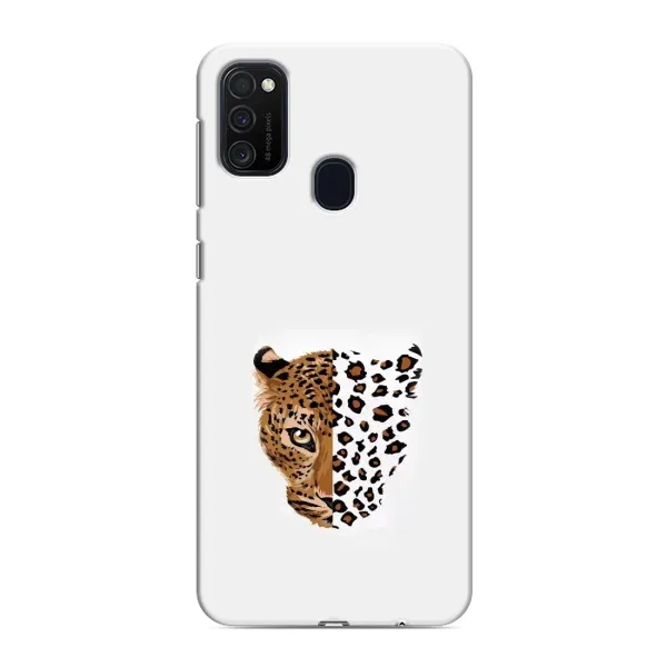 Чехол с рисунком «Леопард на белом» для Samsung Galaxy M21s Чехол с рисунком «Леопард на белом» для Samsung Galaxy M21s