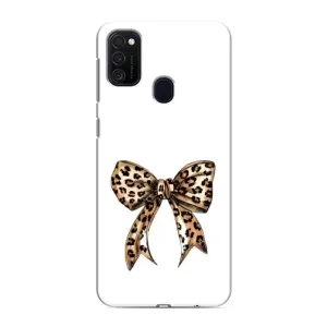 Чохол банти для Samsung Galaxy M21s (Леопардовий бант)