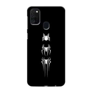 Чехол Супергерой Человека Паука на Samsung Galaxy M21s (Лого паука)