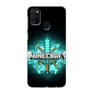 Чехол майнкрафт для Samsung Galaxy M21s (MineCraft 2)