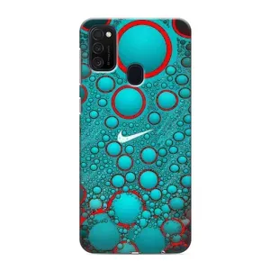 Силиконовый Чехол на Samsung Galaxy M21s с картинкой Nike (Найк зеленый)
