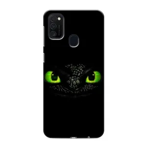 Чехол дракон Беззубик для Samsung Galaxy M21s (Глаза Беззубика)