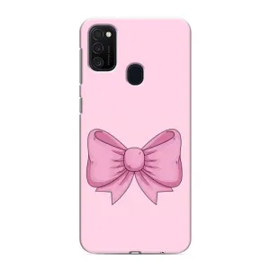 Чохол банти для Samsung Galaxy M21s (Рожевий бантик)
