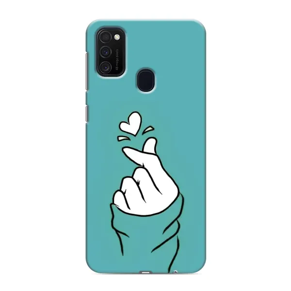 Чехол с рисунком «Сердечко на бирюзовом» для Samsung Galaxy M21s Чехол с рисунком «Сердечко на бирюзовом» для Samsung Galaxy M21s