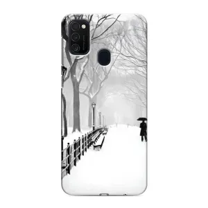 Чехлы на Новый Год Samsung Galaxy M21s (Снегом замело)