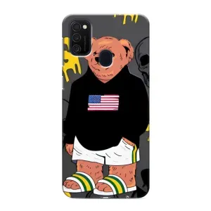 Чехлы Мишка Тедди для Самсунг М21с (Teddy USA)