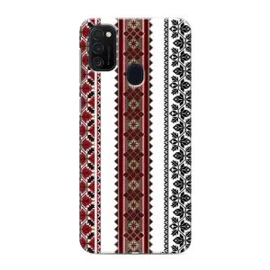 Силиконовый Чехол на Samsung Galaxy M21s с картинкой Вышиванки (Вышиваночки)