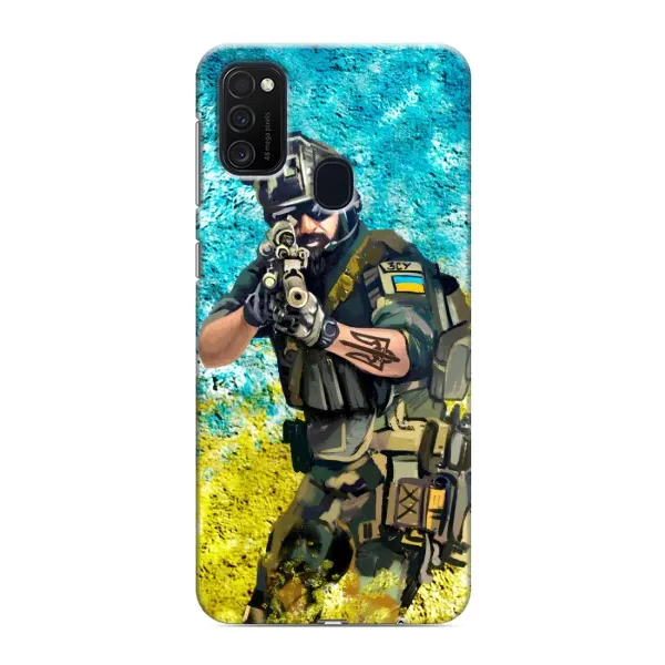 Чехол с рисунком «ЗСУ  Воин» для Samsung Galaxy M21s