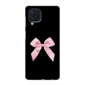 Чехол банты для Samsung Galaxy M22 (Бант на черном)