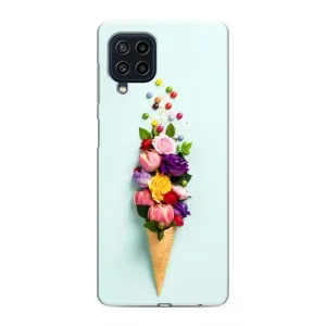 Чохли з тематикою "КВІТИ" на Samsung Galaxy M22 (Квітка-морозиво)