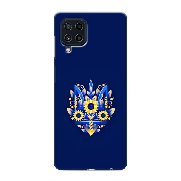 Чехол с рисунком «Цветущий Герб» для Samsung Galaxy M22