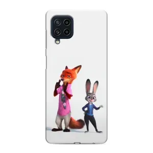 Силиконовый чехол с принтом Зоотрополіс для Samsung Galaxy M22 (Джуди и Ник)