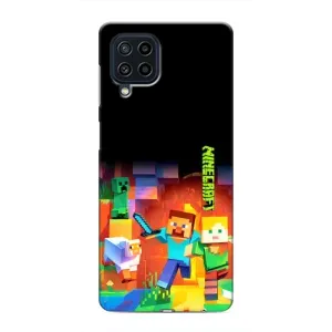 Чохли для Samsung Galaxy M22 (Персонажі МайнКрафт) (Герой Майнкрафт)