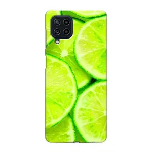 Чехол с изображением вкусной еды для Samsung Galaxy M22 (Лайм)