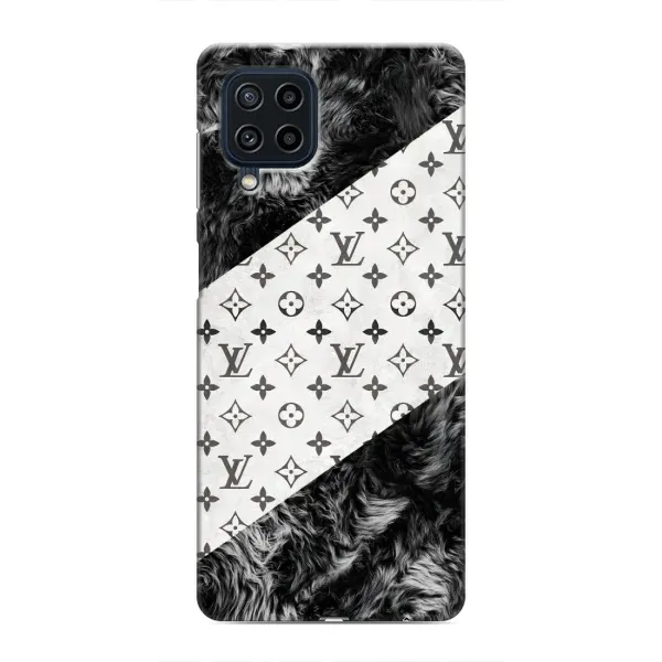 Чехол с рисунком «LV на белом» для Samsung Galaxy M22