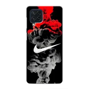 Силиконовый Чехол на Samsung Galaxy M22 с картинкой Nike (Nike дым)