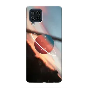Чохол (ТПУ) з планетами на Samsung Galaxy M22 (Сатурн)