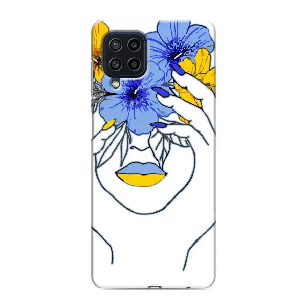 Чехол с рисунком «Украинка на всю голову» для Samsung Galaxy M22 Чехол с рисунком «Украинка на всю голову» для Samsung Galaxy M22