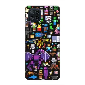 Чохол майнкрафт для Samsung Galaxy M22 (Усі персонажі)