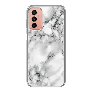 Чехол с текстурой Мрамора на Самсунг Галакси М23 (5G) (Белый мрамор)