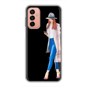 Чохол з картинкою Модні Дівчата Samsung Galaxy M23 (5G) (Дівчина з телефоном)