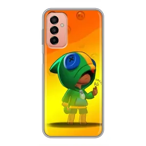 Чехол Бравл Старс для Samsung Galaxy M23 (5G) (LEON в кофте)