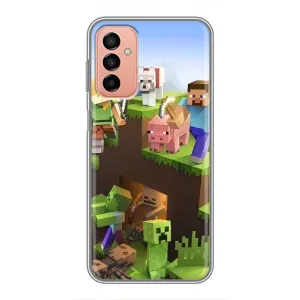 Чехлы для Samsung Galaxy M23 (5G) (Персонажи Майн Крафт) (Майн-крафт)
