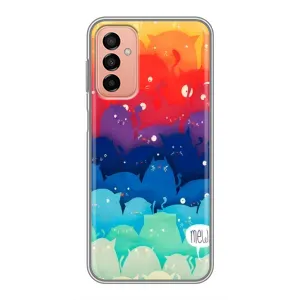 Силиконовый чехол с котиком для Samsung Galaxy M23 (5G) (Mew)
