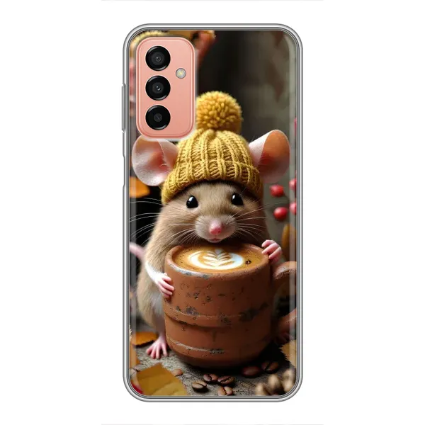 Чехол с рисунком «Мышка с кофе» для Samsung Galaxy M23 (5G) Чехол с рисунком «Мышка с кофе» для Samsung Galaxy M23 (5G)